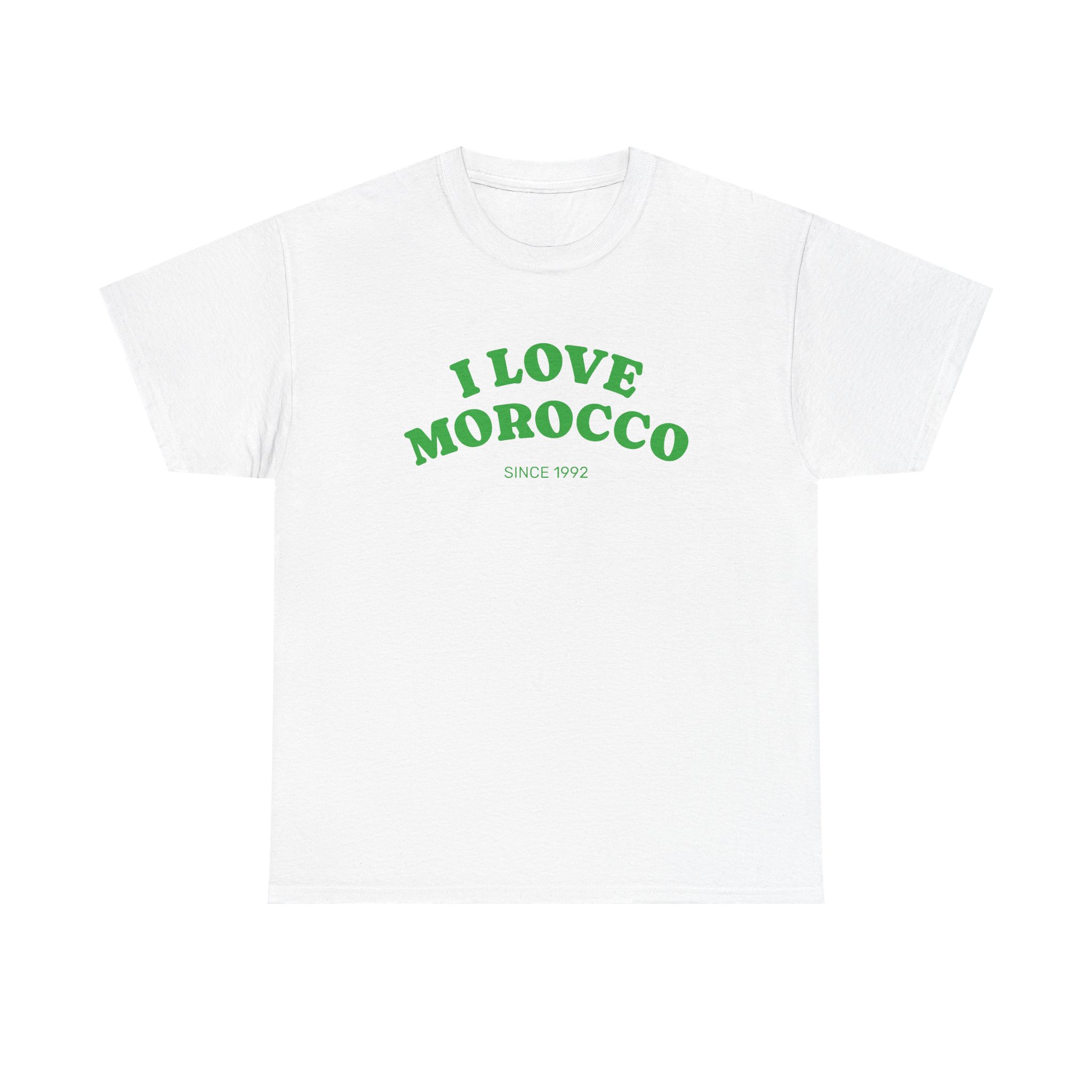 I Love Morocco Unisex Heavy Cotton Tee, Travel Gift, Souvenir T-Shirt, Casual Wear, Vacation Shirt, Moroccan Culture Apparel - Image 7