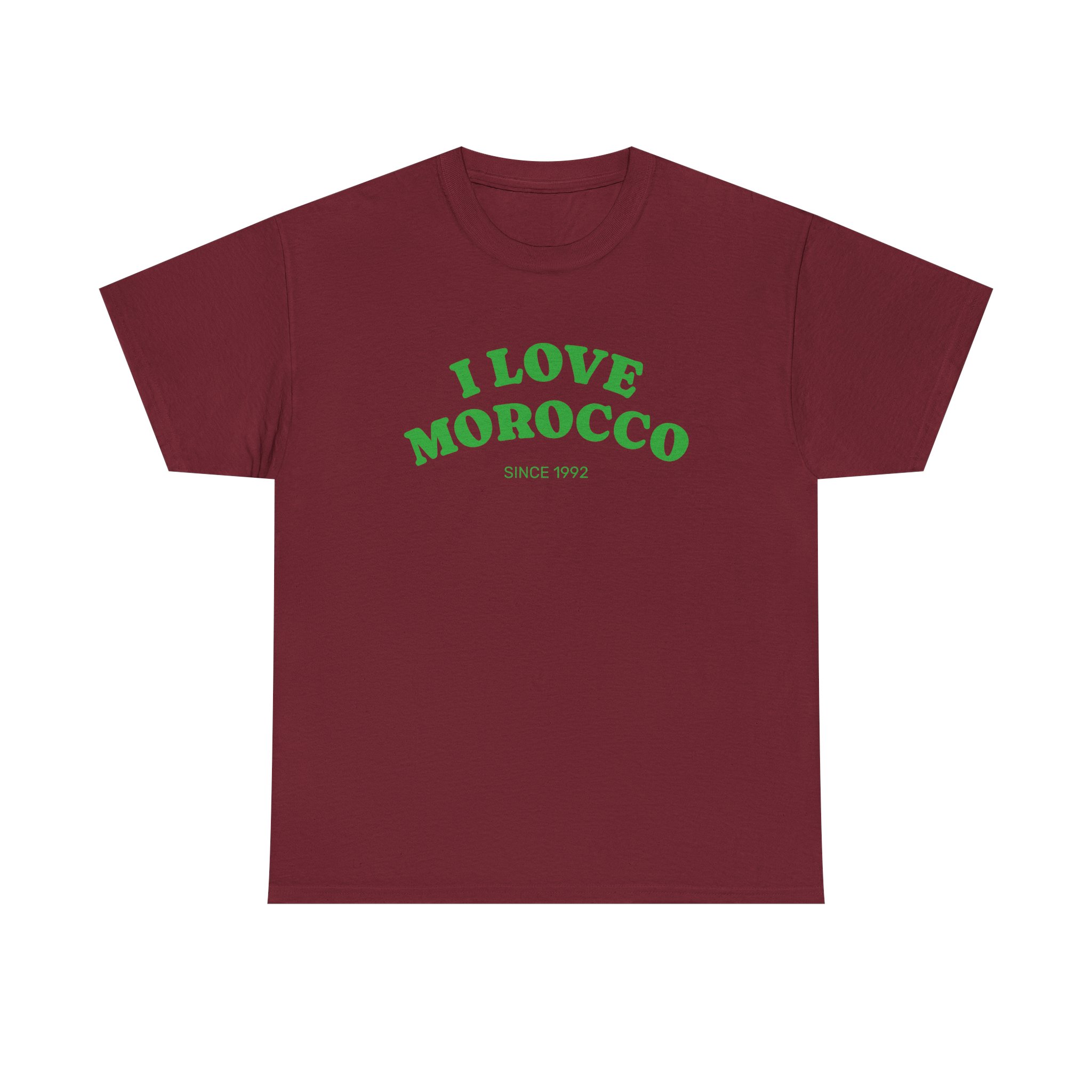 I Love Morocco Unisex Heavy Cotton Tee, Travel Gift, Souvenir T-Shirt, Casual Wear, Vacation Shirt, Moroccan Culture Apparel - Image 51