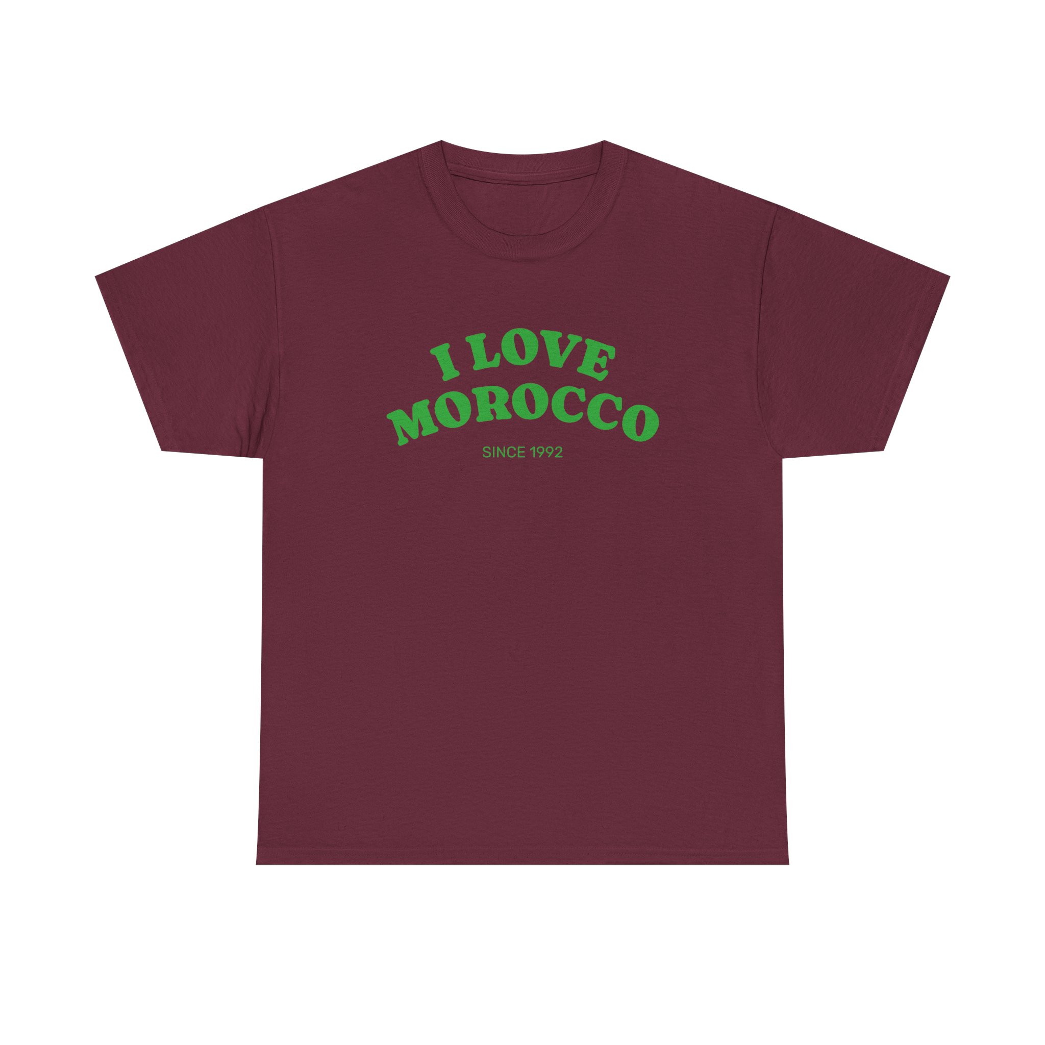 I Love Morocco Unisex Heavy Cotton Tee, Travel Gift, Souvenir T-Shirt, Casual Wear, Vacation Shirt, Moroccan Culture Apparel - Image 31